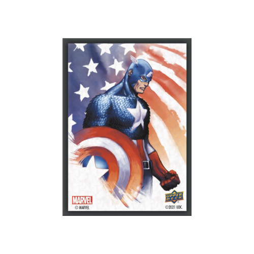 Marvel Card Sleeves - Captain America (65 Sleeves) Pozostałe Upper Deck Entertainment