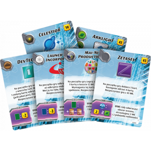 Terraformacja Marsa: Ekspedycja Ares - Zestaw dodatkowy 1 (17 kart) Dodatki do Gier Planszowych Rebel