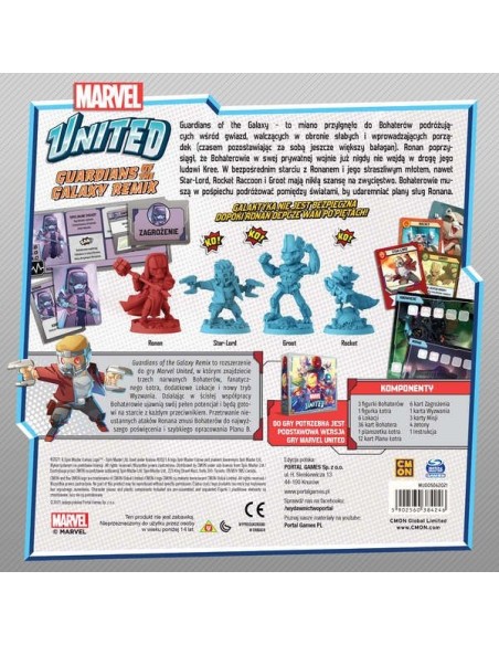 Marvel United: Guardians of the Galaxy Remix Dodatki do Gier Planszowych Portal