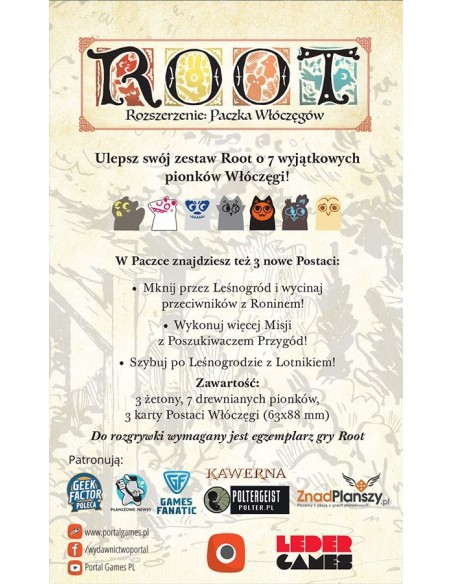 ROOT: Paczka Włóczęgów Dodatki do Gier Planszowych Portal