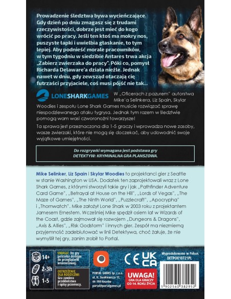 Detektyw: Oficerowie z Pazurem Dodatki do Gier Planszowych Portal