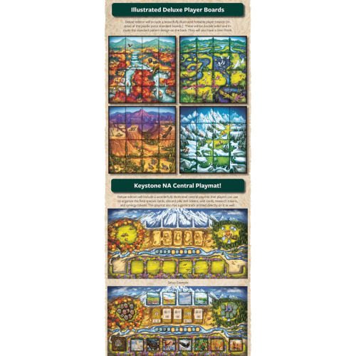 Keystone: North America ( edycja Kickstarter deluxe) + Wooden Token Set Crowdfunding