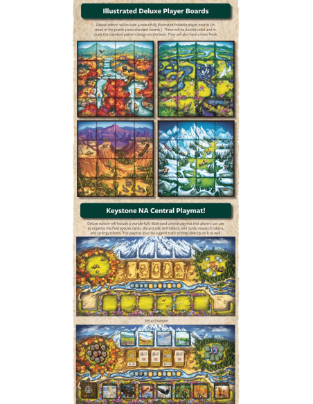 Keystone: North America ( edycja Kickstarter deluxe) + Wooden Token Set Crowdfunding