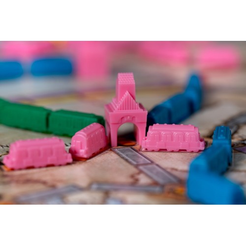 Wsiąść do Pociągu: Play Pink Dodatki do Gier Planszowych Rebel