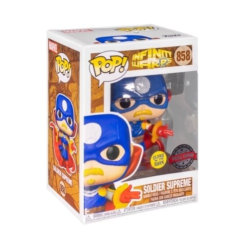 Figurka Funko POP Marvel: Infinity Warps - Soldier Supreme (Glow in the Dark)(Exclusive) 858 Funko - Marvel  Funko - POP!
