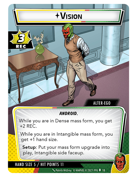 Marvel Champions: Hero Pack - Vision Marvel Champions: The Card Game Fantasy Flight Games