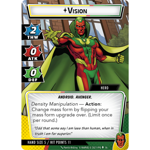 Marvel Champions: Hero Pack - Vision Marvel Champions: The Card Game Fantasy Flight Games