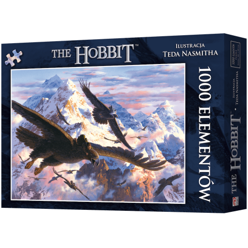Puzzle Hobbit: Bilbo i orły (1000 elementów) Fantasy Rebel