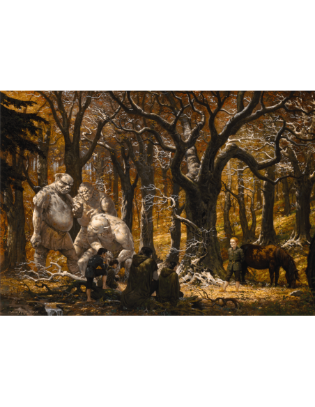 Puzzle Władca Pierścieni: Pieśń wśród Trollowych Wzgórz (1000 elementów) Fantasy Rebel