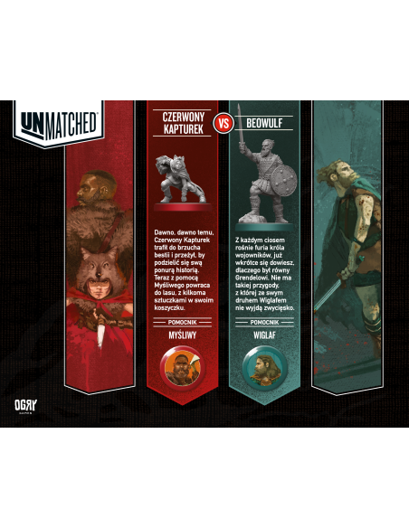 Unmatched: Czerwony Kapturek vs Beowulf Dodatki do Gier Planszowych OgryGames
