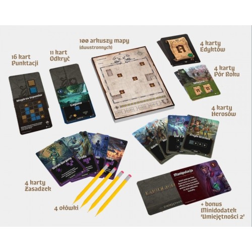 Kartografowie: Herosi + minidodatek umiejętności 2 Rodzinne OgryGames
