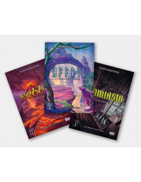Kartografowie - Pełen zestaw map (Afril + Nebblis + Podmiasto) Pozostałe gry OgryGames