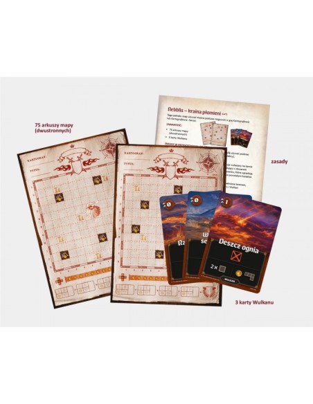 Kartografowie - Pełen zestaw map (Afril + Nebblis + Podmiasto) Pozostałe gry OgryGames