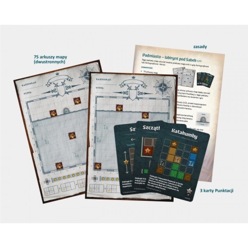 Kartografowie - Pełen zestaw map (Afril + Nebblis + Podmiasto) Pozostałe gry OgryGames