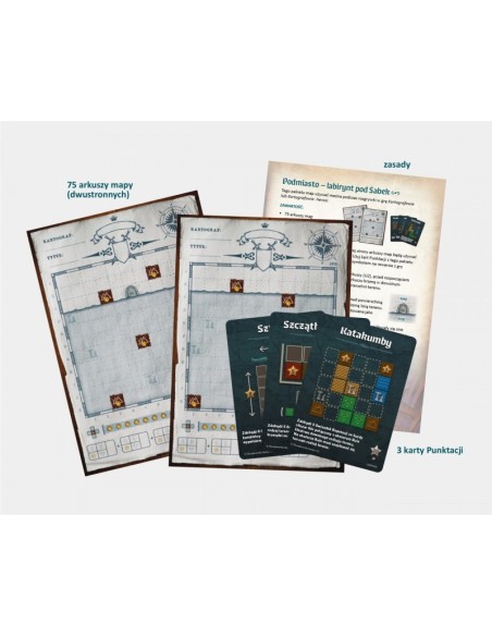 Kartografowie - Pełen zestaw map (Afril + Nebblis + Podmiasto) Pozostałe gry OgryGames