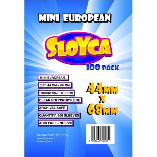 SLOYCA Koszulki Mini European (44x68mm) 100 szt. Sloyca Sloyca