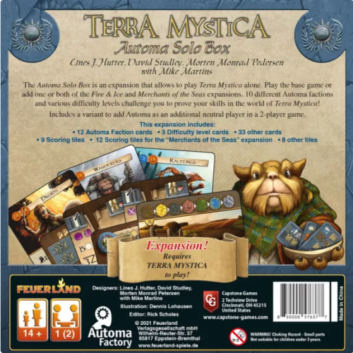 Terra Mystica Automa Solo Box - EN Dodatki do Gier Planszowych Feuerland Spiele