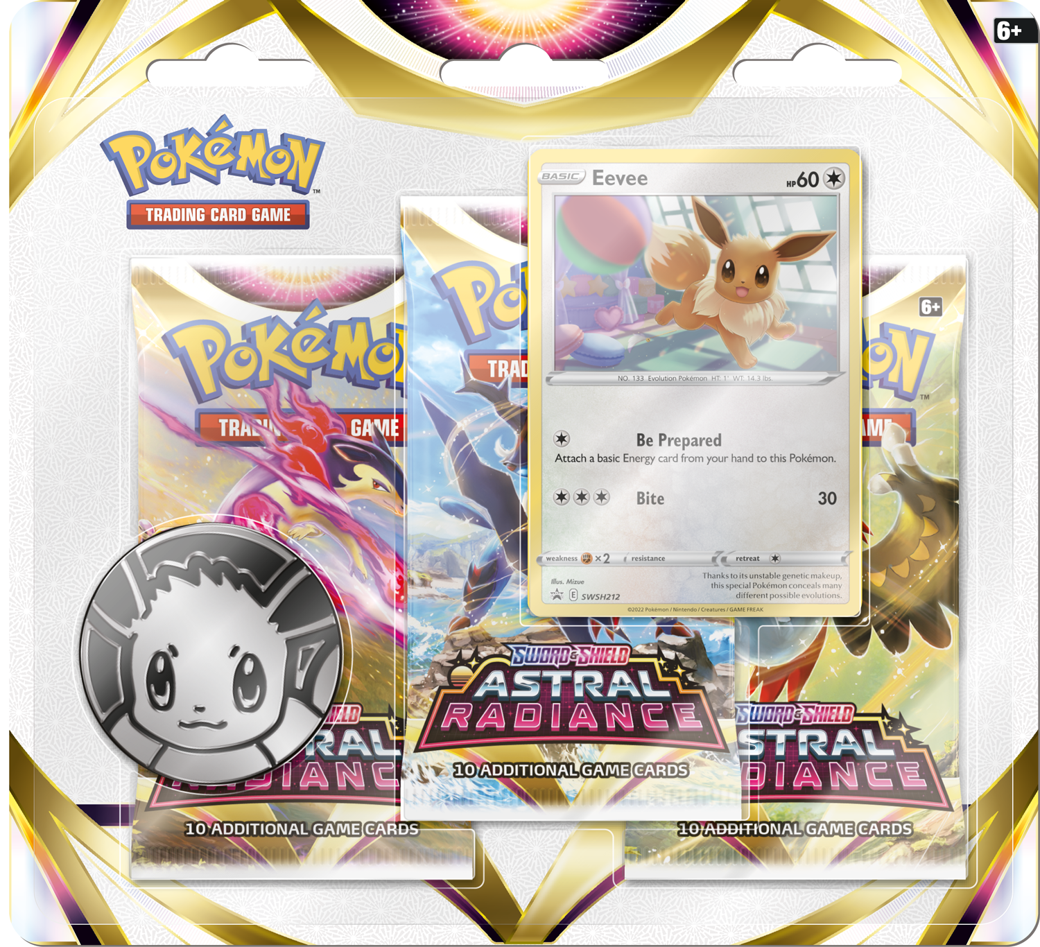 Pokémon TCG: Astral Radiance 3-Pack Blister Eevee