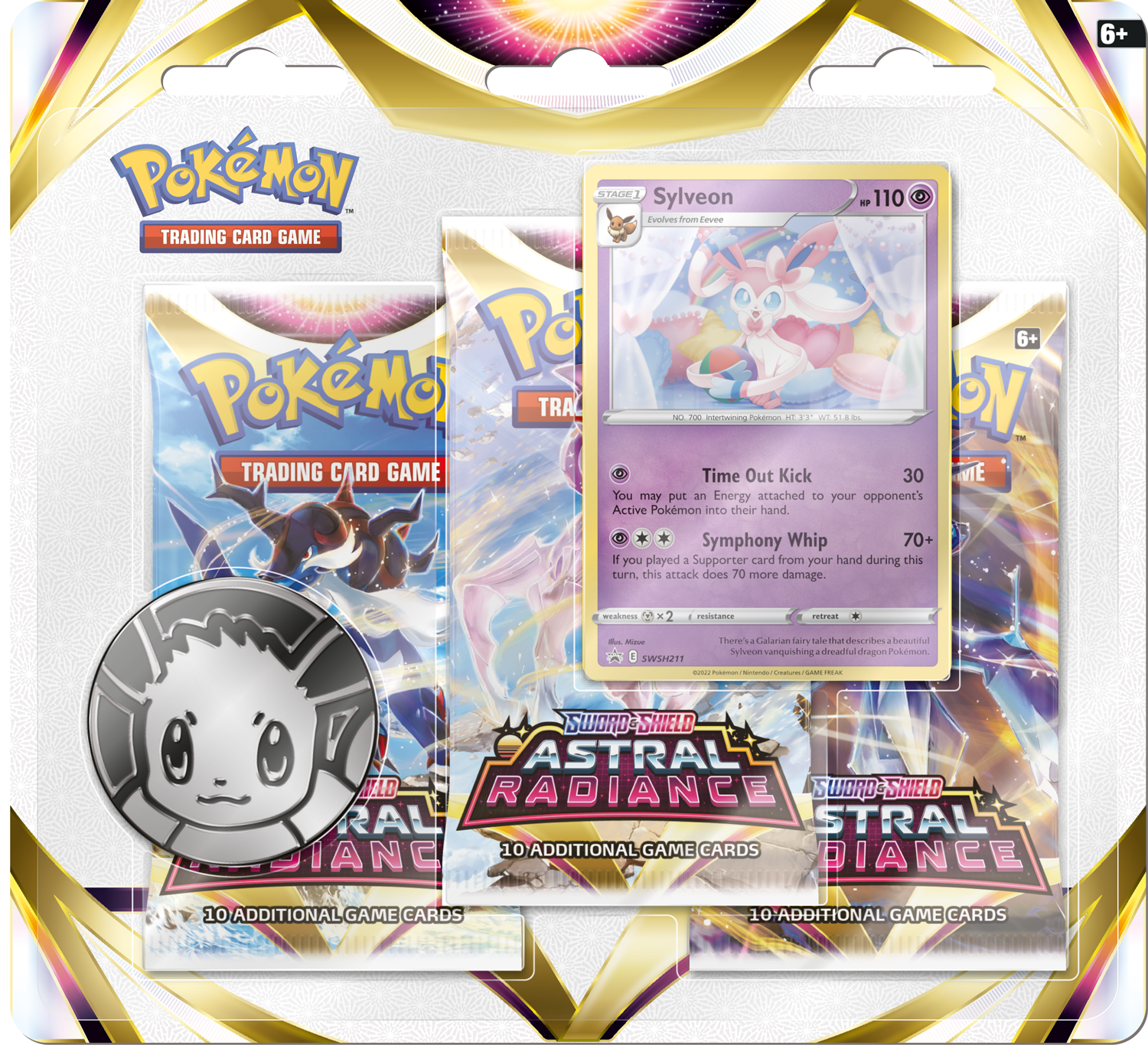 Pokémon TCG: Astral Radiance 3-Pack Blister Sylveon
