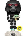 Figurka POP Star Wars: Mandalorian - Dark Trooper with Grogu(Glow in the Dark)(Exclusive) 488 Funko - Star Wars Funko - POP!