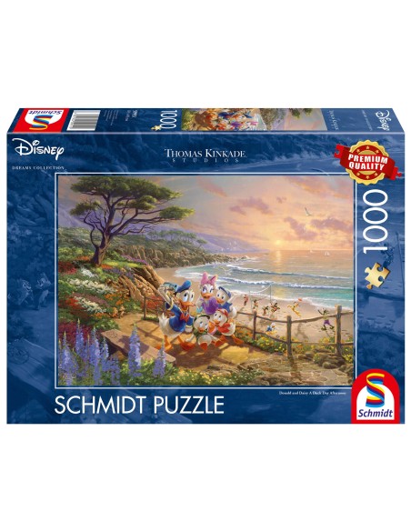 PQ Puzzle 1000 el. THOMAS KINKADE Kaczor Donald & Daisy (Disney) Dla dzieci Schmidt Spiele
