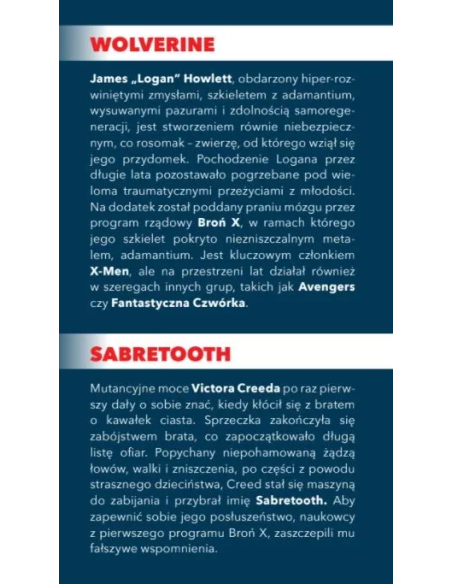 Wielkie pojedynki: Wolverine kontra Sabretooth Komiksy z uniwersum Marvela Panini