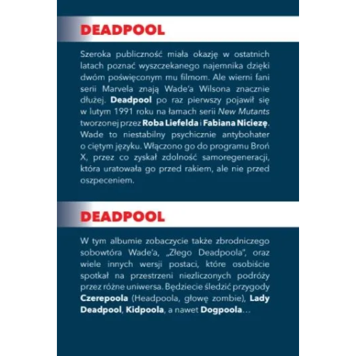Wielkie pojedynki: Deadpool kontra Deadpool Komiksy z uniwersum Marvela Panini