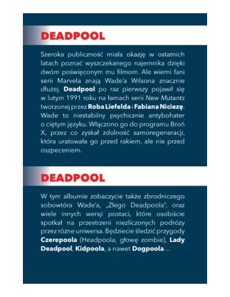 Wielkie pojedynki: Deadpool kontra Deadpool Komiksy z uniwersum Marvela Panini