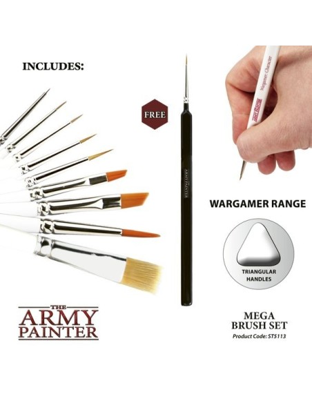 Wargames Mega Brush Set - Zestaw pędzli z serii Wargames Zestawy Army Painter