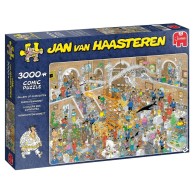 Puzzle 3000 el. JAN VAN HAASTEREN Wystawa ciekawostek Seria - Jan Van Haasteren Jumbo