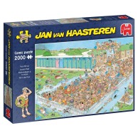 Puzzle 2000 el. JAN VAN HAASTEREN Tłumy na basenie Seria - Jan Van Haasteren Jumbo