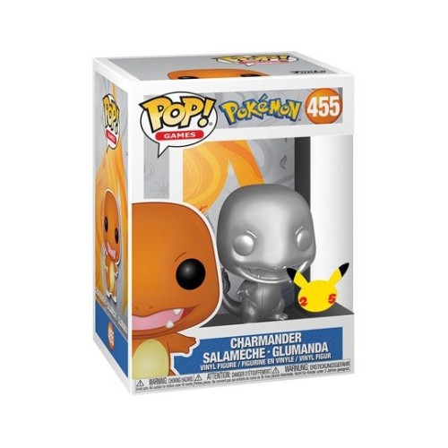 Figurka Funko POP Animation: Pokemon - Charmander Silver 25th SE - 455 Funko - Animation Funko - POP!