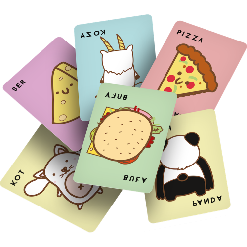 Buła, Kot, Koza, Ser, Pizza - Na opak