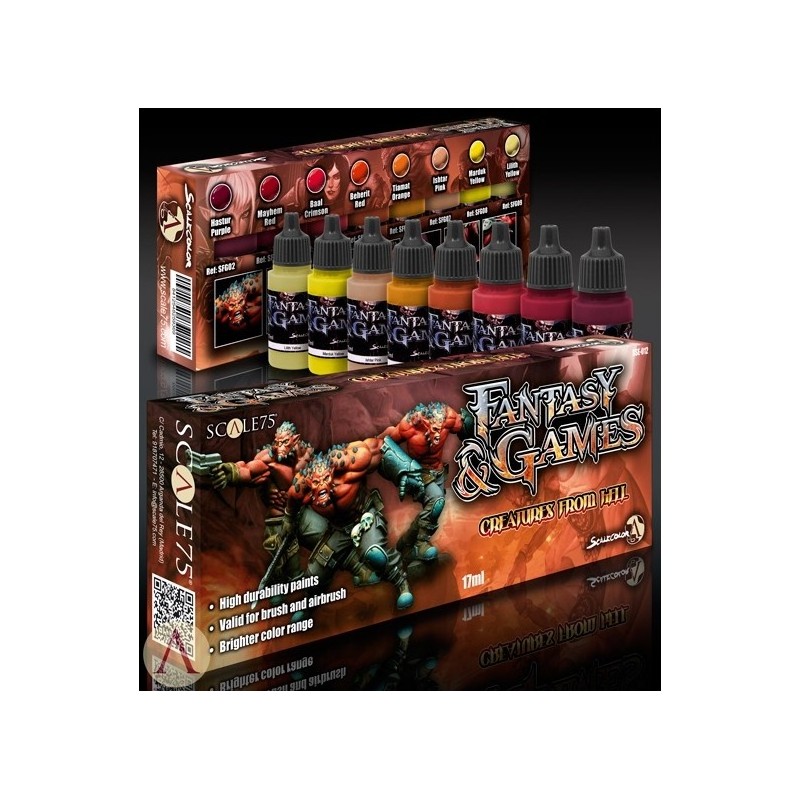 Scale75 Fantasy & Games Paint Set Creatures From Hell