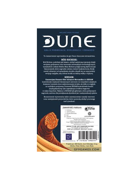 Dune: dodatkowe stronnictwa Khoam i Richese