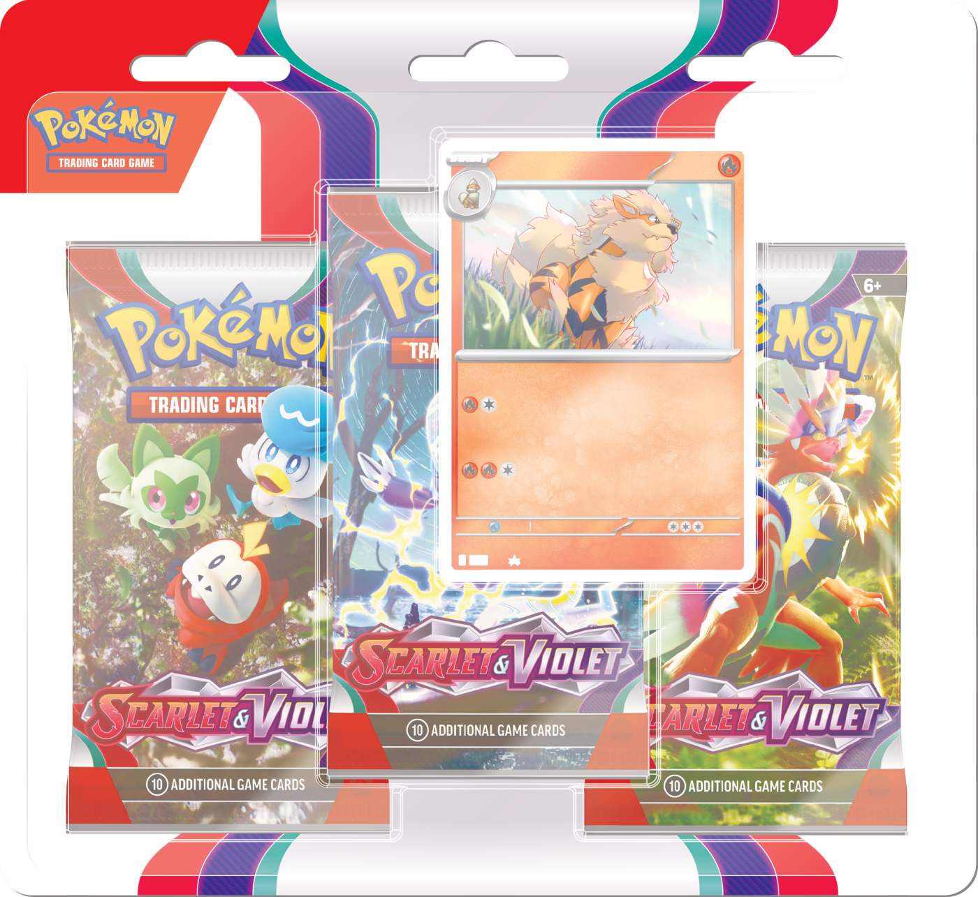 Pokémon TCG: Scarlet & Violet - 3-pack Blister Arcanine