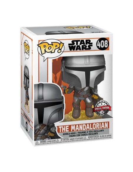 Figurka Funko POP TV: SW Mando Flying w/Blaster 408