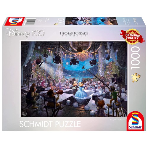 PQ Puzzle 1000 el. THOMAS KINKADE 100 lat Disneya - Jubileuszowy taniec (Disney)