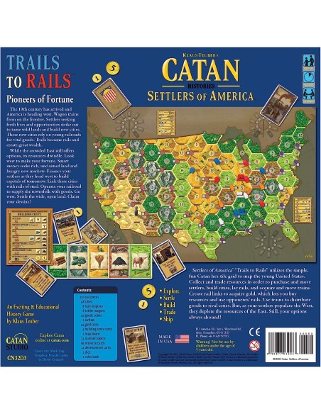 Catan Histories: Settlers of America – Trails to Rails
