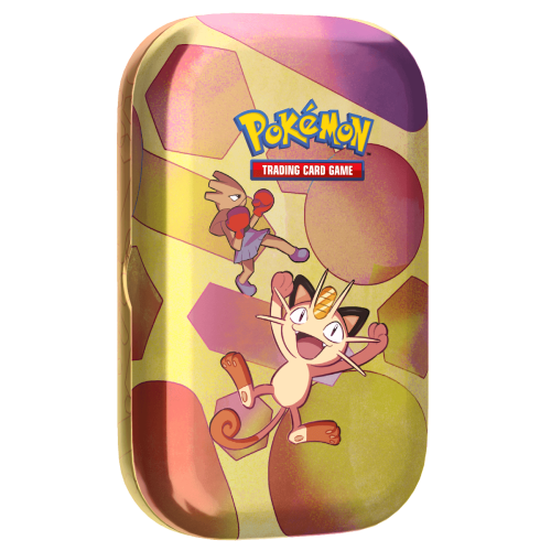 Pokemon TCG Scarlet and Violet 151 - Mini Tin Meowth/Hitmonchan