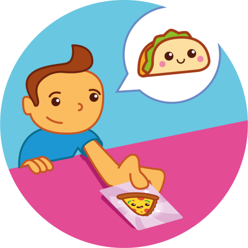 Bułka, Kotek, Pizza