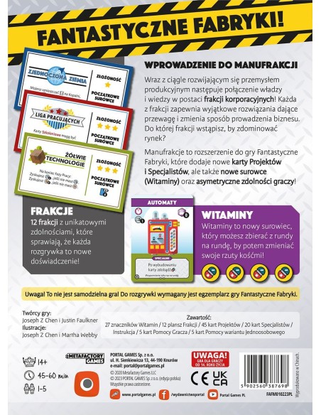 Fantastyczne Fabryki: Manufrakcje