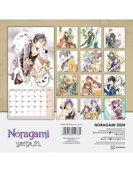 Noragami - Kalendarz ścienny 2024