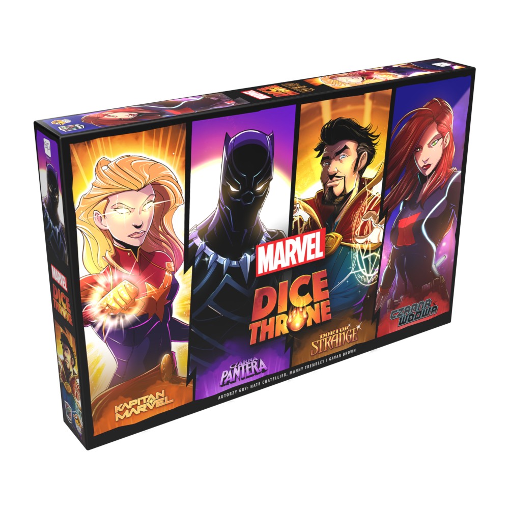 Dice Throne Marvel Box 2 (Czarna Pantera, Kapitan Marvel, Czarna Wdowa, Doktor Strange)