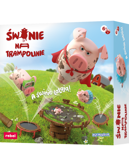 Świnie na trampolinie