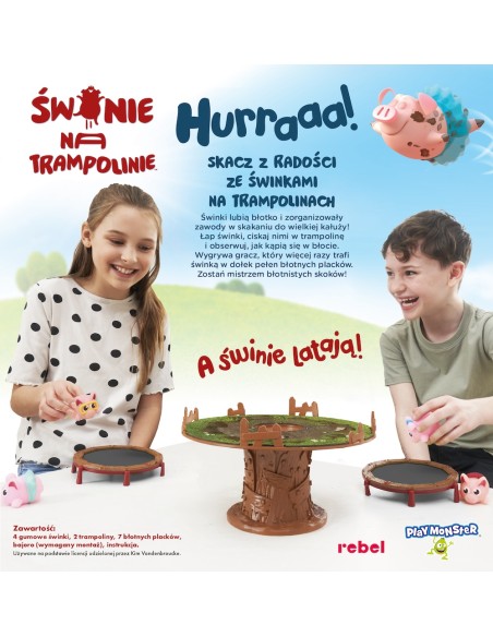 Świnie na trampolinie