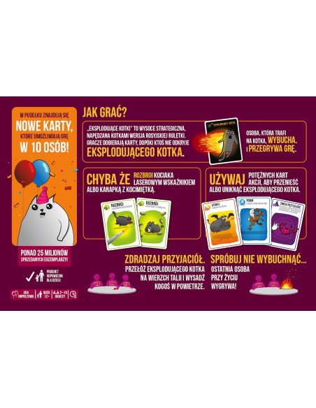 Eksplodujące Kotki: Imprezka (cicha wersja)