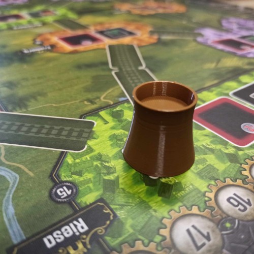 Zestaw plastikowych elektrowni do gry...