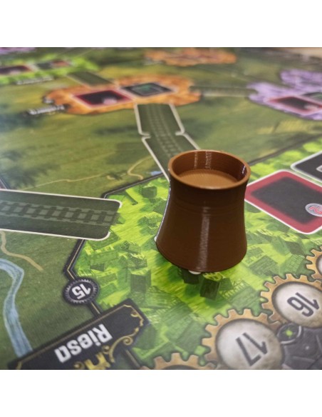 Zestaw plastikowych elektrowni do gry Nucleum