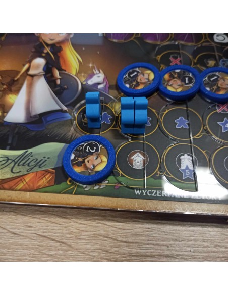 Zestaw Akrylowych nakładek do gry Wojna w Krainie czarów (wersja dla żetonów w osłonkach)